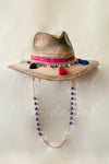 Sombrero pompones multicolor